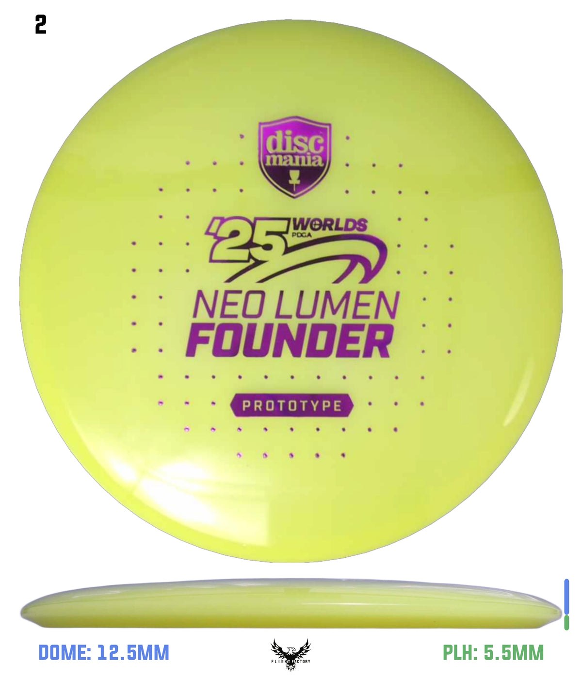 Discmania Prototype Neo Lumen Founder - Pro Worlds 2025
