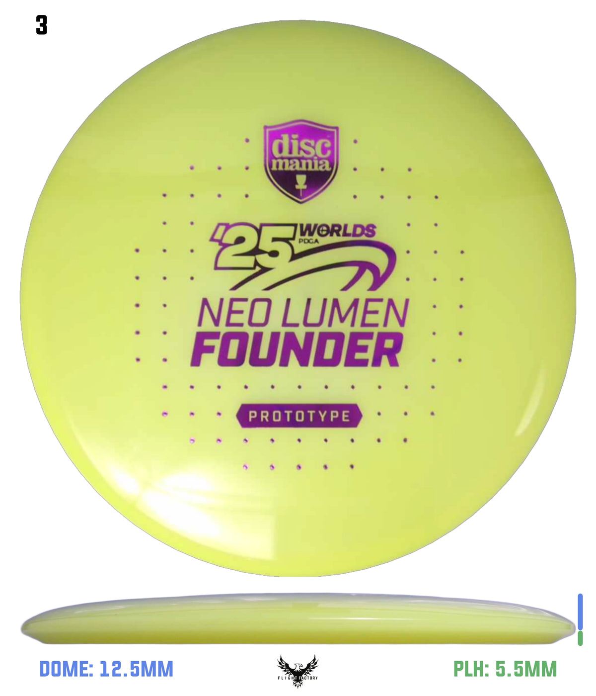 Discmania Prototype Neo Lumen Founder - Pro Worlds 2025