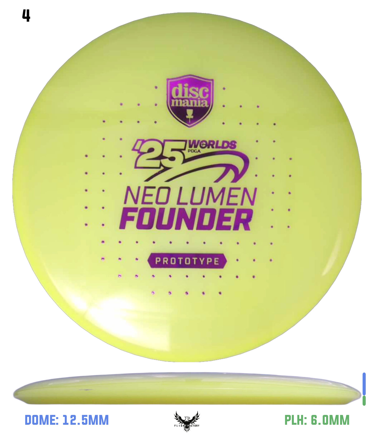 Discmania Prototype Neo Lumen Founder - Pro Worlds 2025