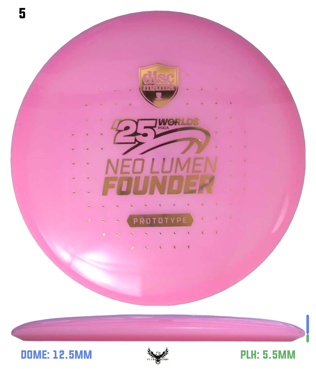 Discmania Prototype Neo Lumen Founder - Pro Worlds 2025