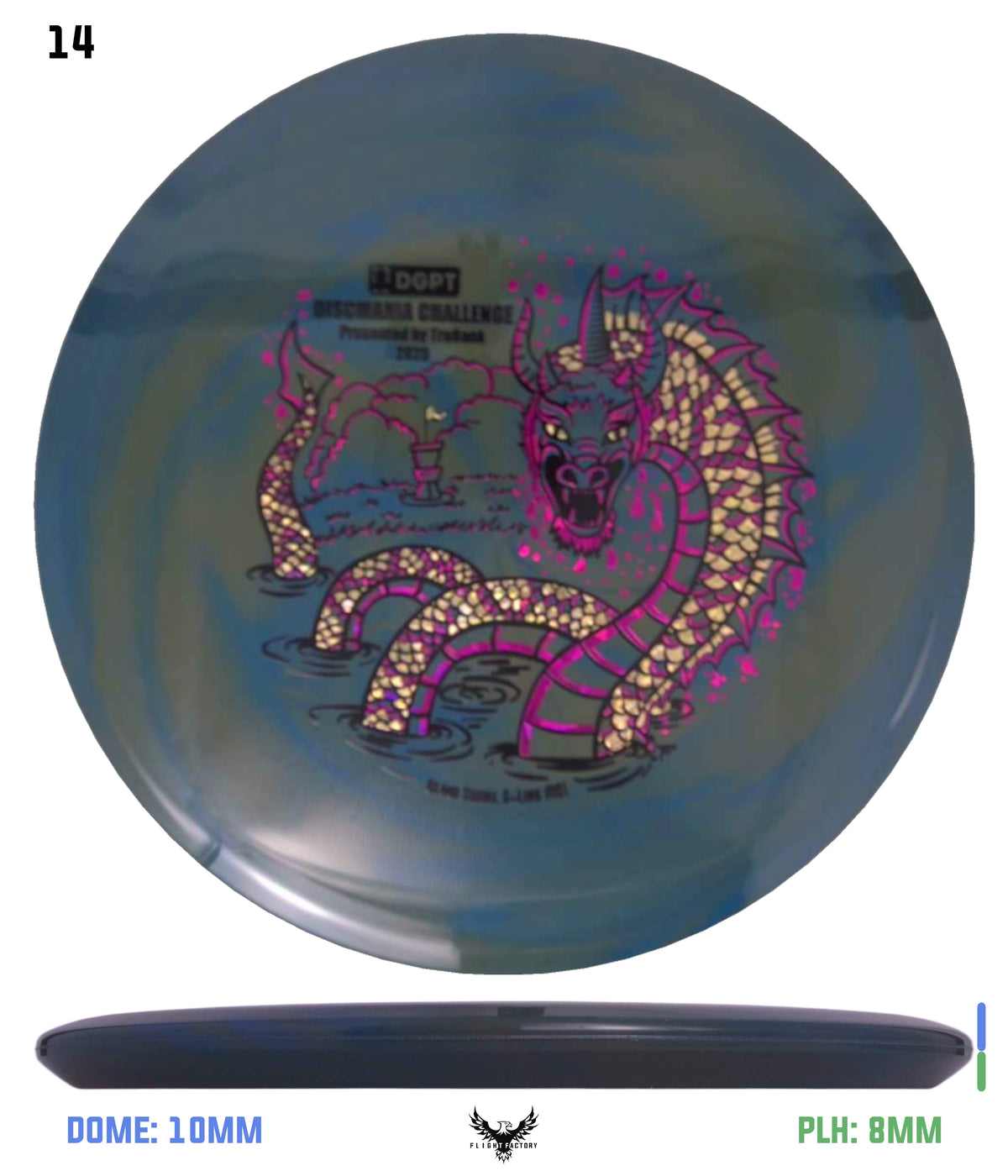 Discmania Glow Swirl S-Line MD1 - Discmania Challenge 2025