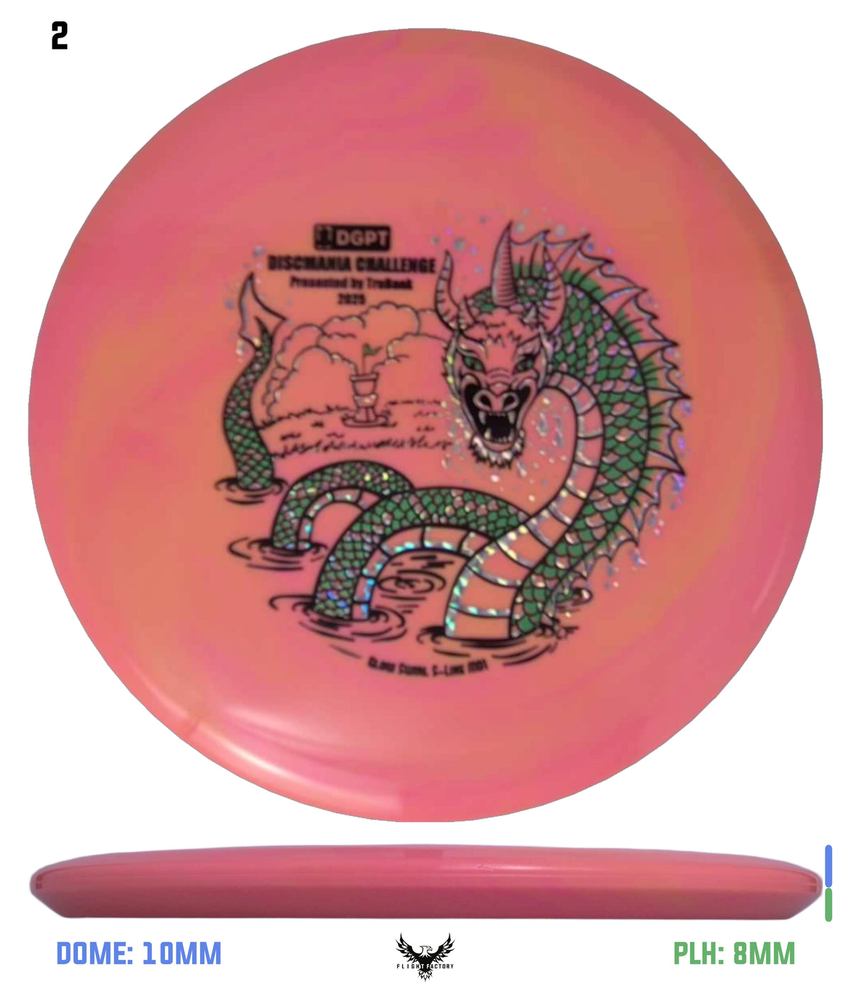 Discmania Glow Swirl S-Line MD1 - Discmania Challenge 2025