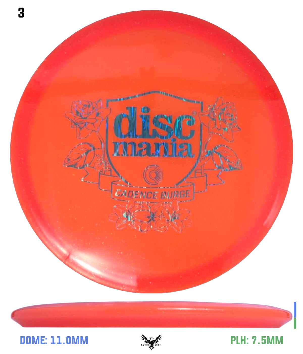 Discmania Cadence Burge Shield Series Metal Flake C-Line MD3