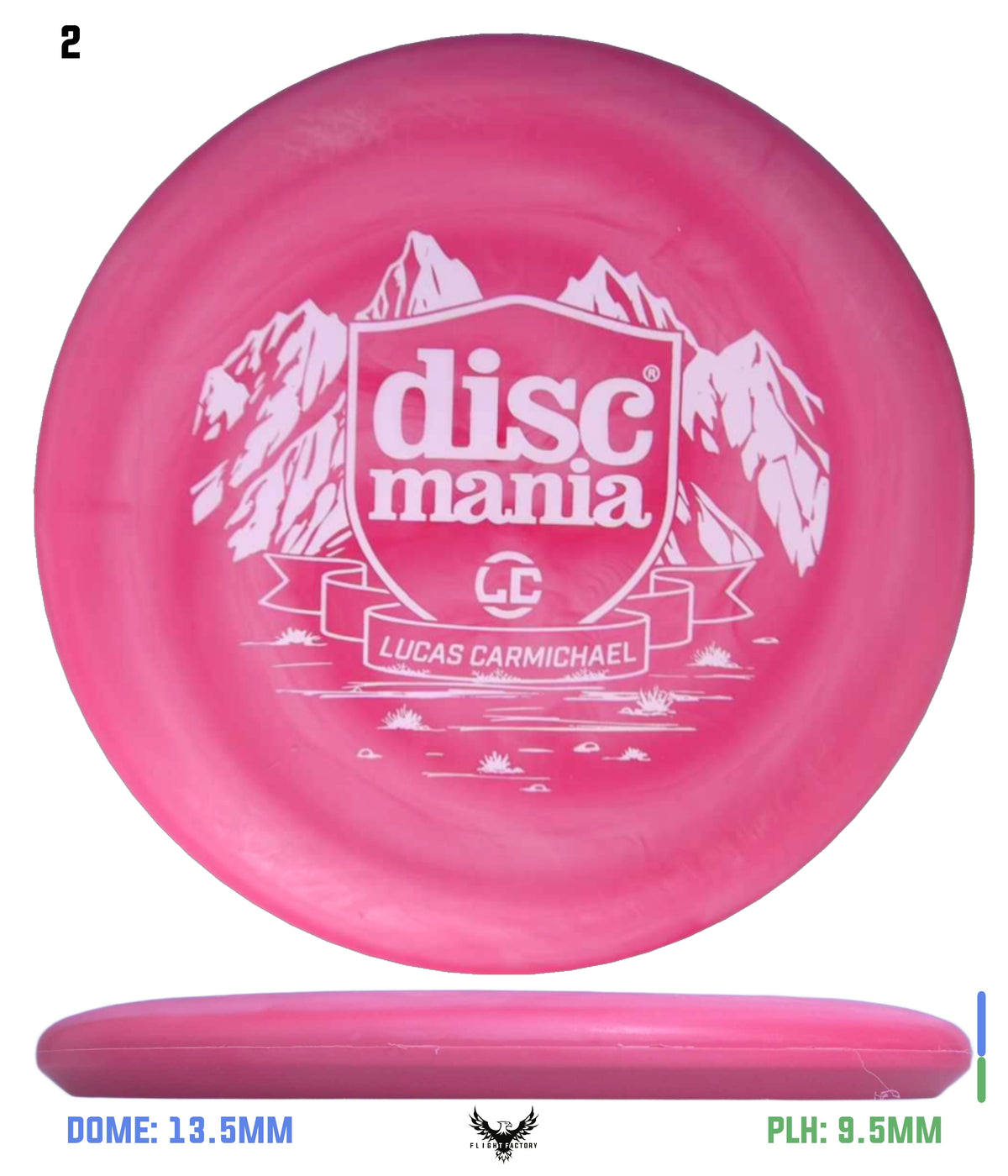 Discmania Lucas Carmichael Shield Series Flex 2 Swirl D-Line P2