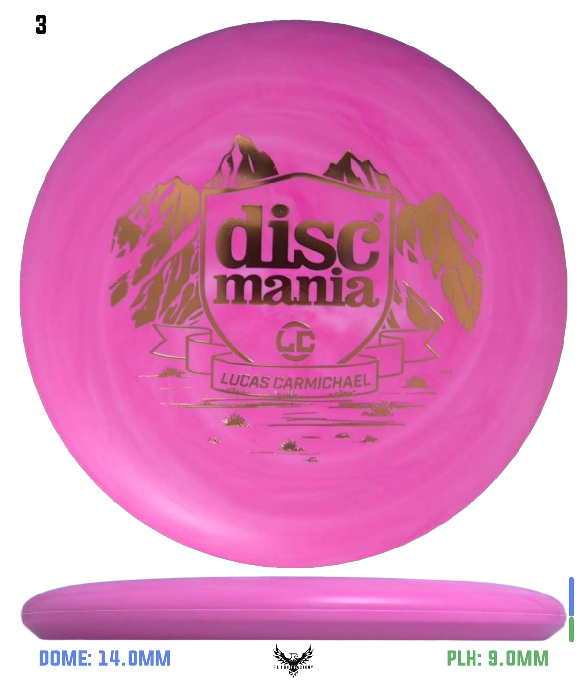 Discmania Lucas Carmichael Shield Series Flex 2 Swirl D-Line P2