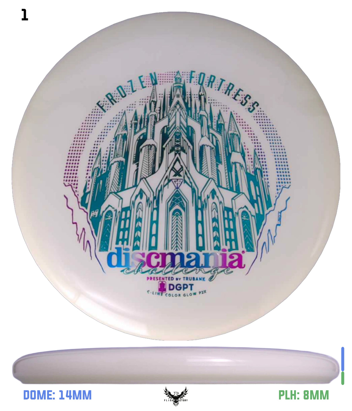 Discmania Frozen Fortress Color Glow C-Line P2x - Discmania Challenge
