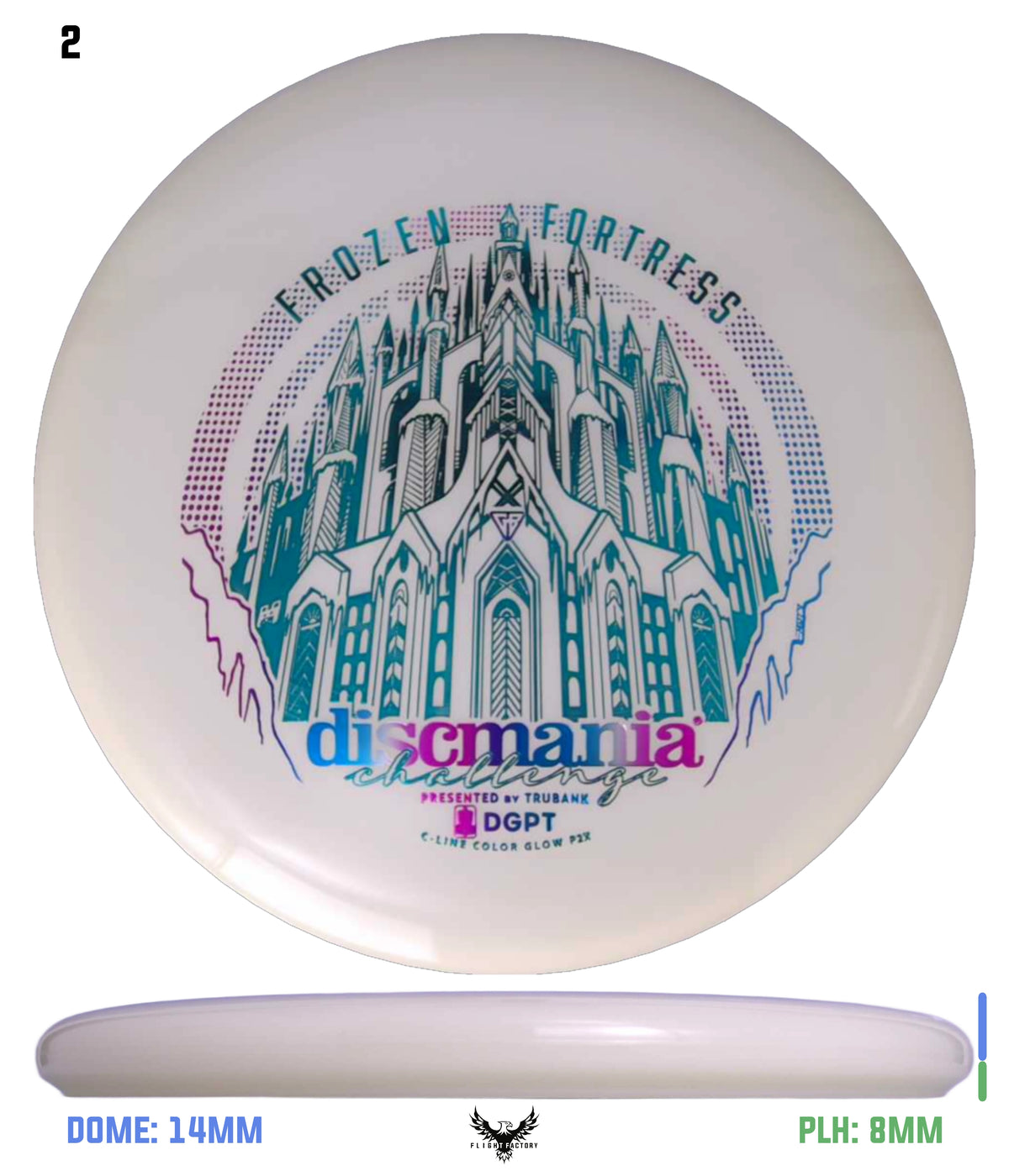 Discmania Frozen Fortress Color Glow C-Line P2x - Discmania Challenge