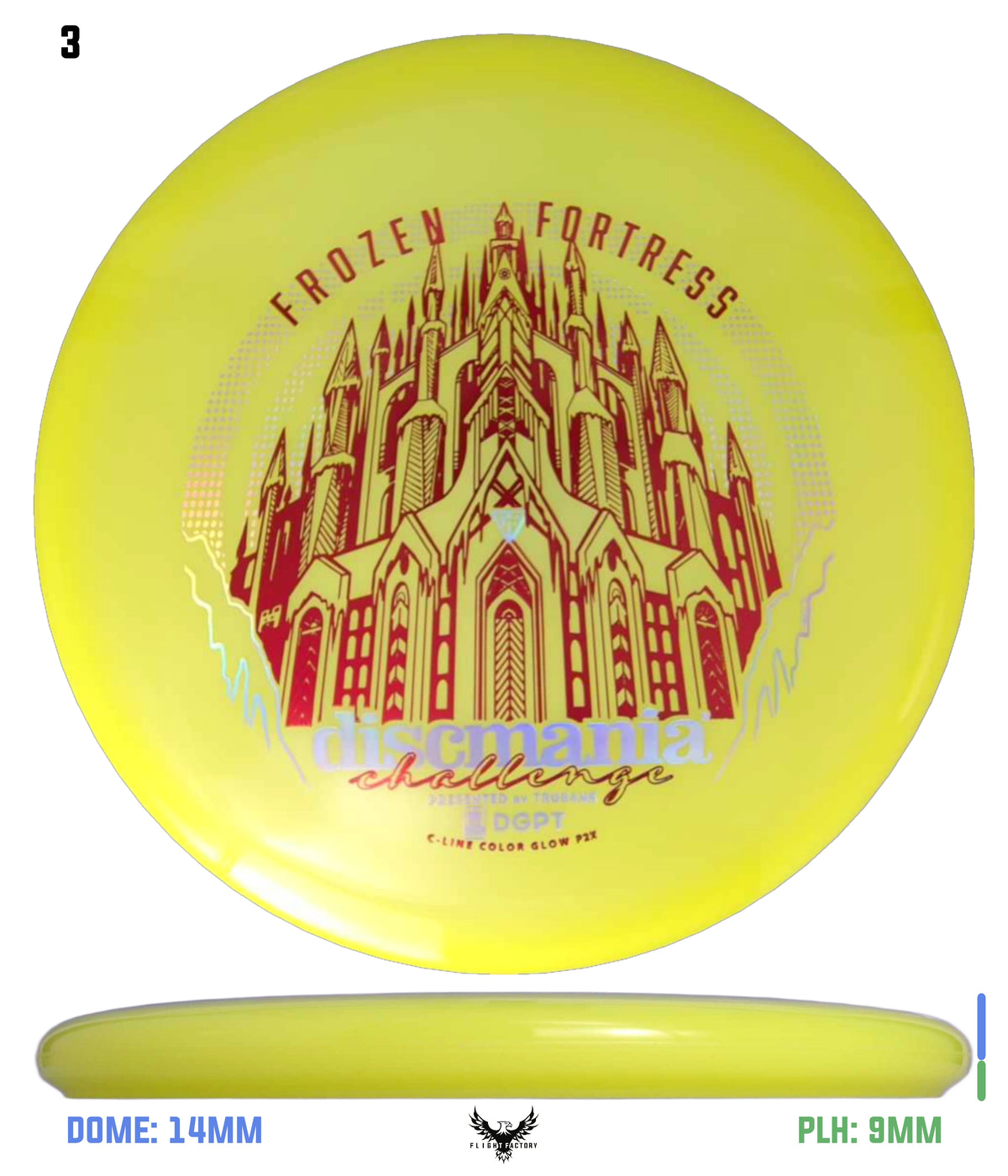 Discmania Frozen Fortress Color Glow C-Line P2x - Discmania Challenge