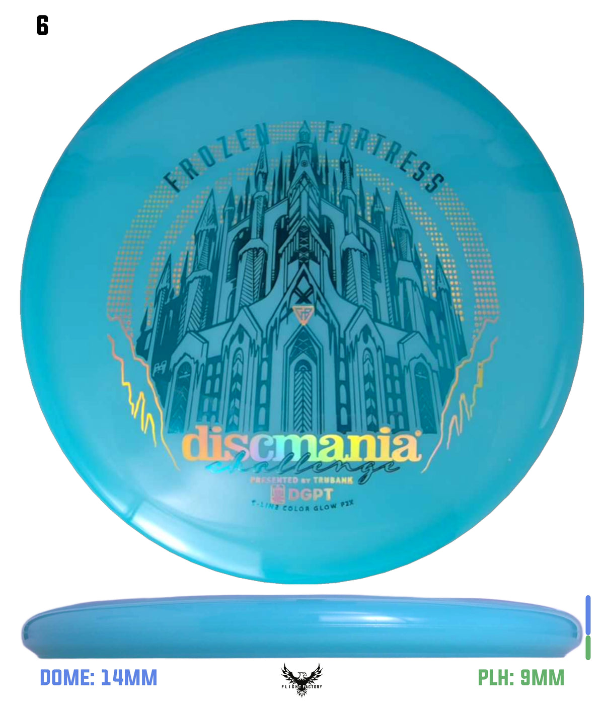 Discmania Frozen Fortress Color Glow C-Line P2x - Discmania Challenge