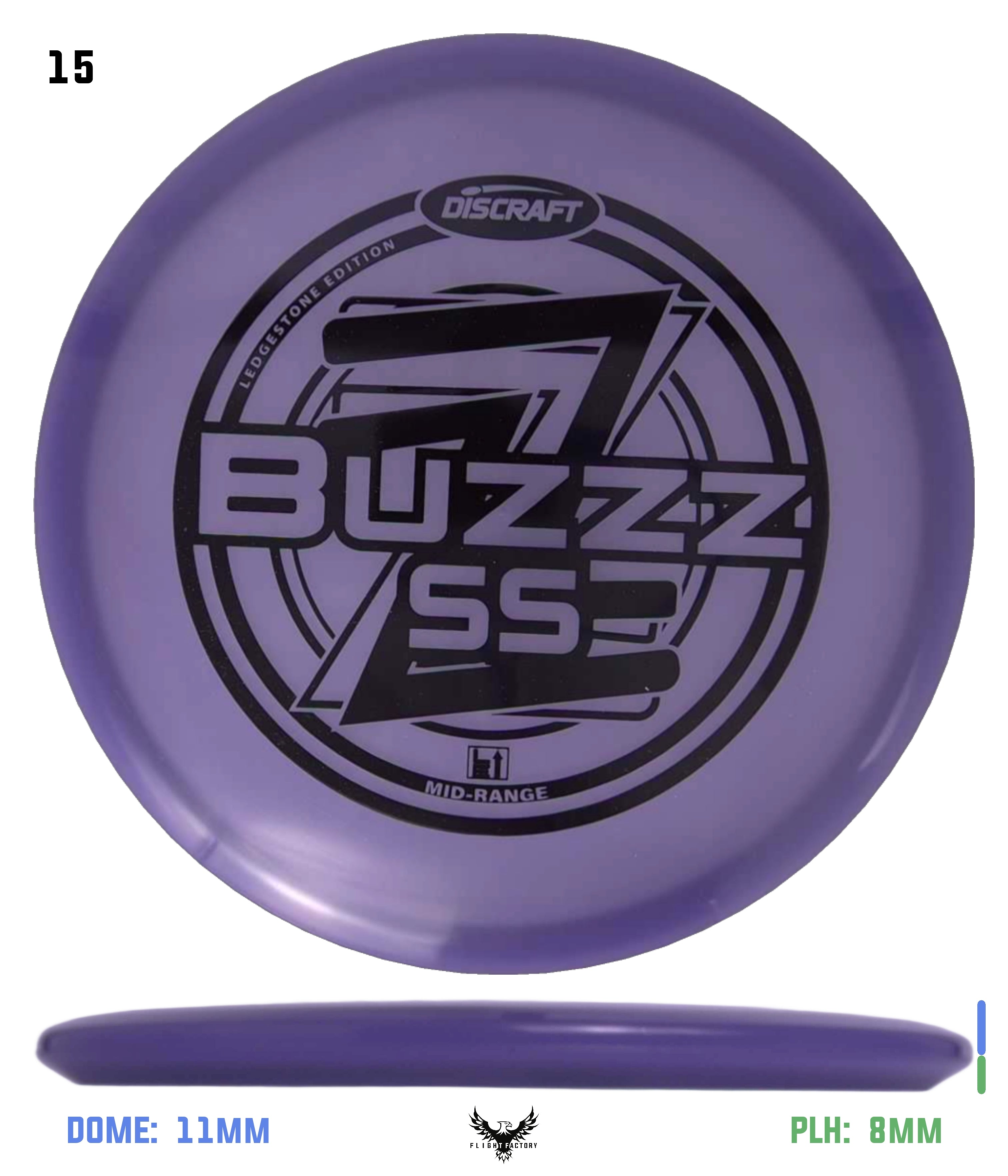 Discraft Z Glo Buzzz SS - Ledgestone Wave 1 (2025) - Flight