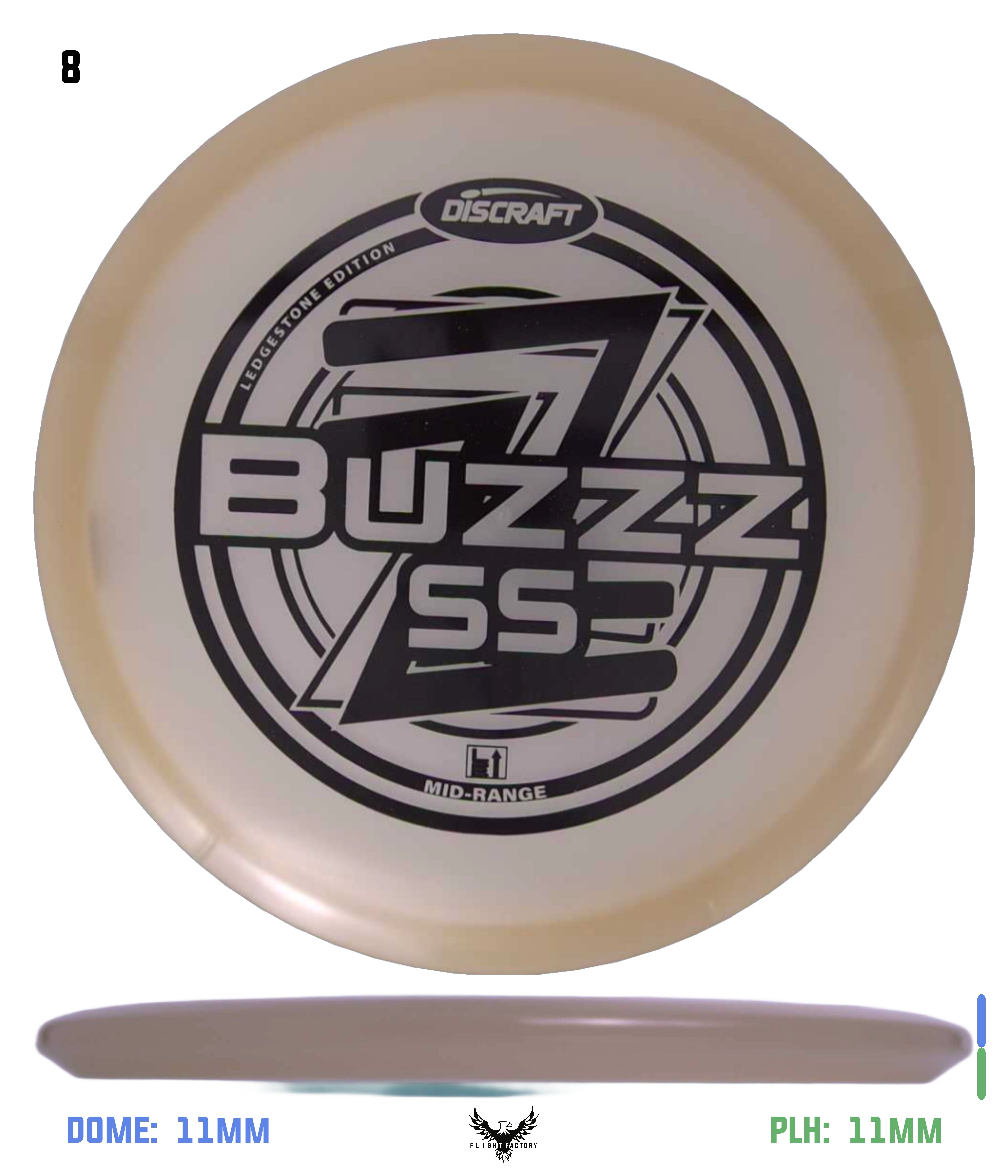 Discraft Z Glo Buzzz SS - Ledgestone Wave 1 (2025) - Flight
