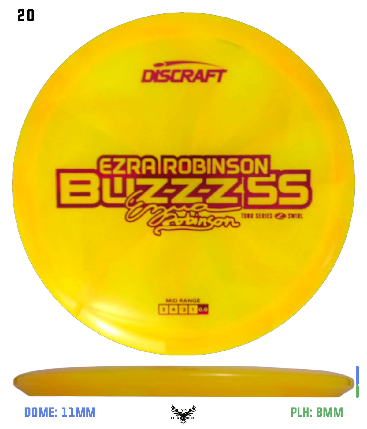 Discraft Ezra Robinson 2025 Tour Series Z Swirl Buzzz SS