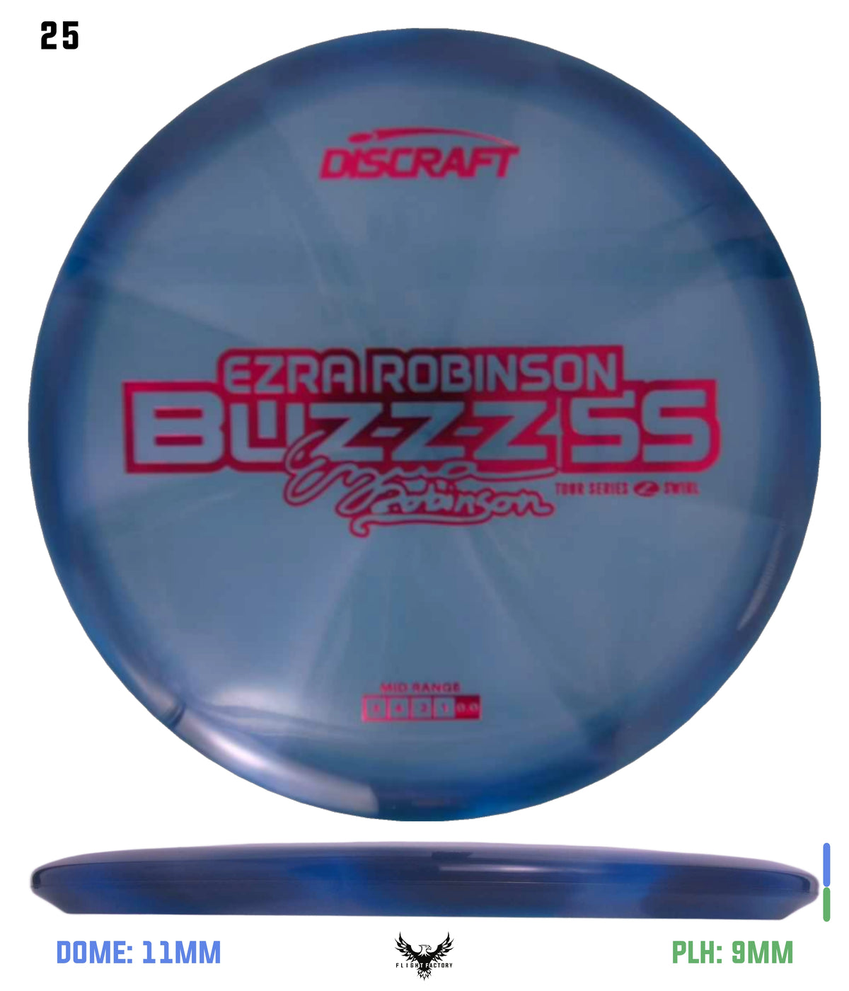 Discraft Ezra Robinson 2025 Tour Series Z Swirl Buzzz SS