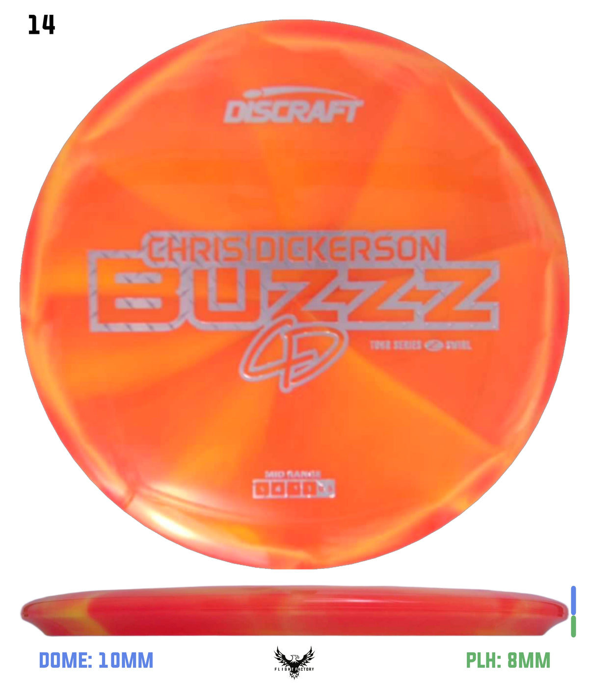 Discraft Chris Dickerson 2025 Tour Series Z Swirl Buzzz