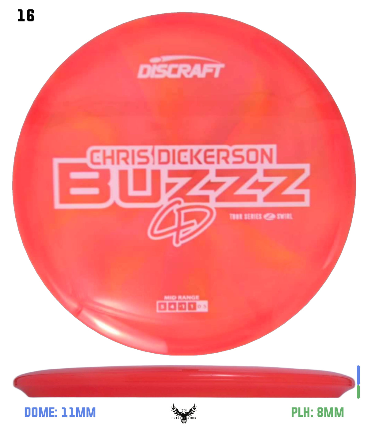 Discraft Chris Dickerson 2025 Tour Series Z Swirl Buzzz