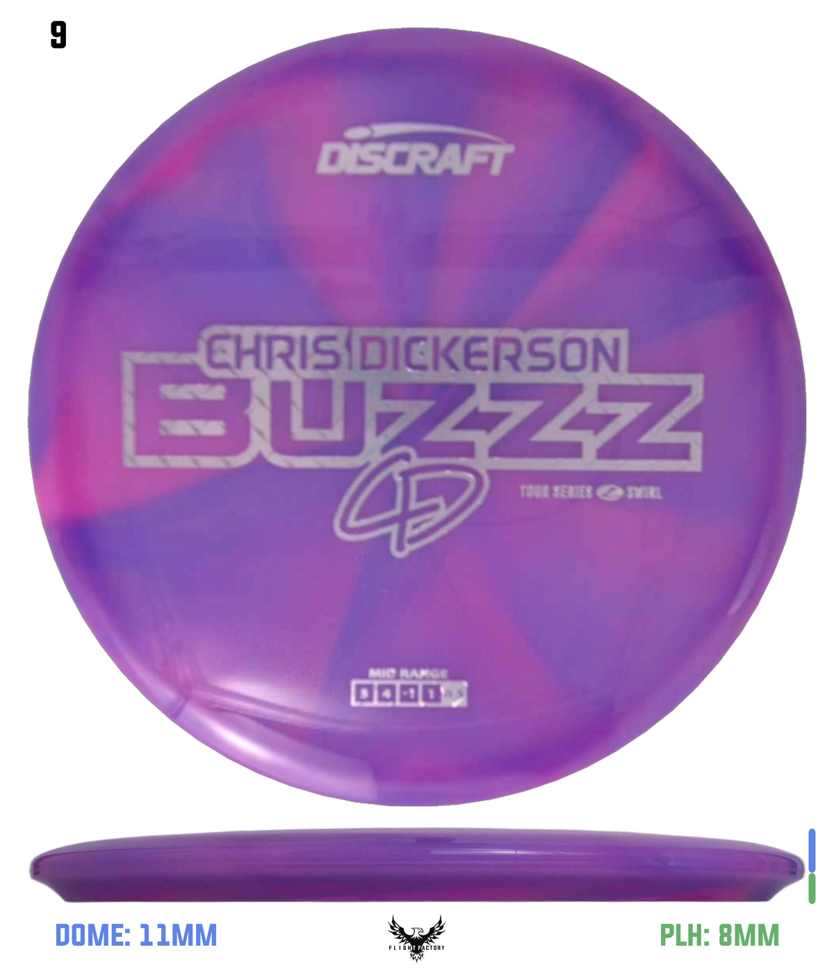 Discraft Chris Dickerson 2025 Tour Series Z Swirl Buzzz