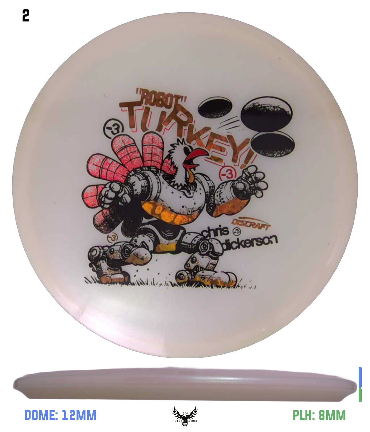 Discraft Tri-Foil Colorshift Z Buzzz - Chris Dickerson Robot Turkey