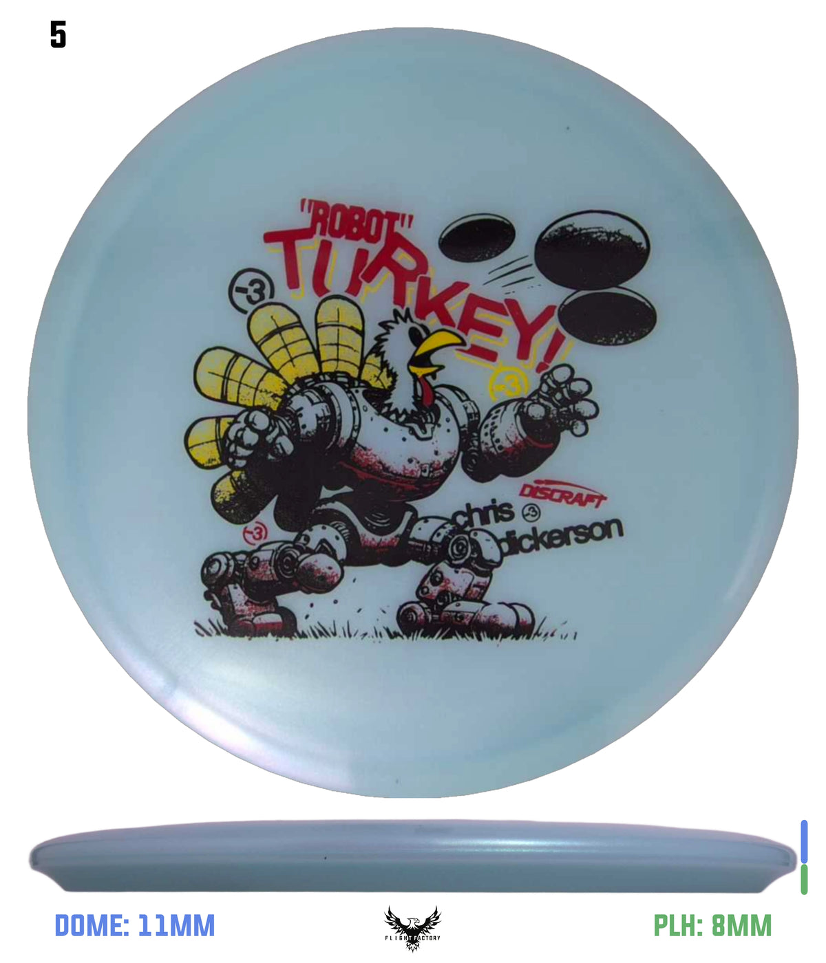 Discraft Tri-Foil Colorshift Z Buzzz - Chris Dickerson Robot Turkey