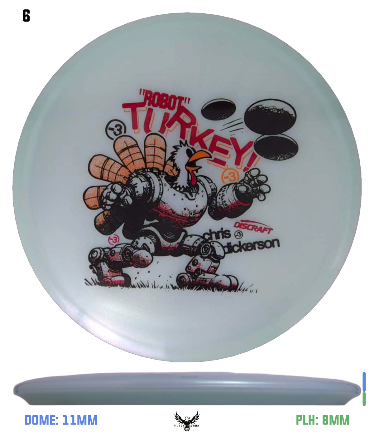Discraft Tri-Foil Colorshift Z Buzzz - Chris Dickerson Robot Turkey