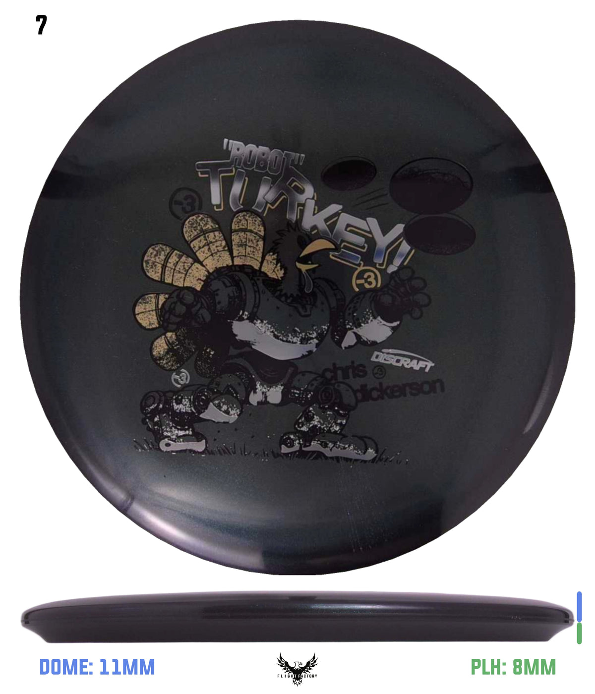 Discraft Tri-Foil Colorshift Z Buzzz - Chris Dickerson Robot Turkey
