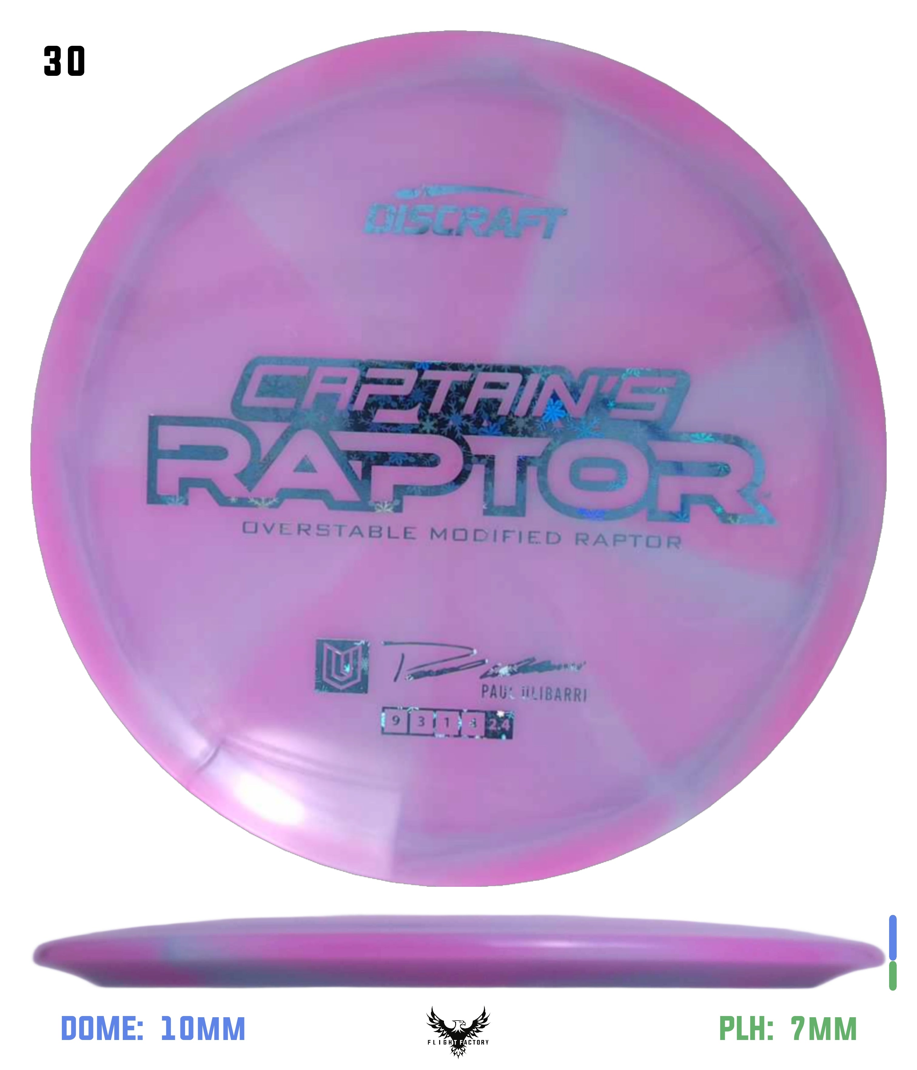 2025 Z Swirl Captain's Raptor - Flight Factory Discs