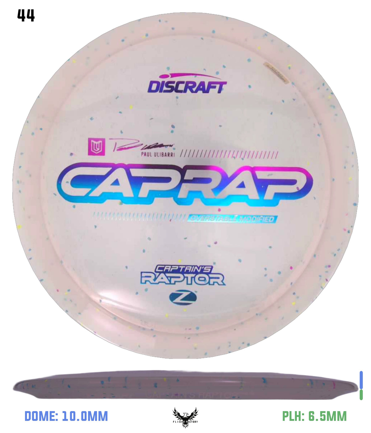 Discraft 2026 Paul Ulibarri Z Confetti Captain’s Raptor