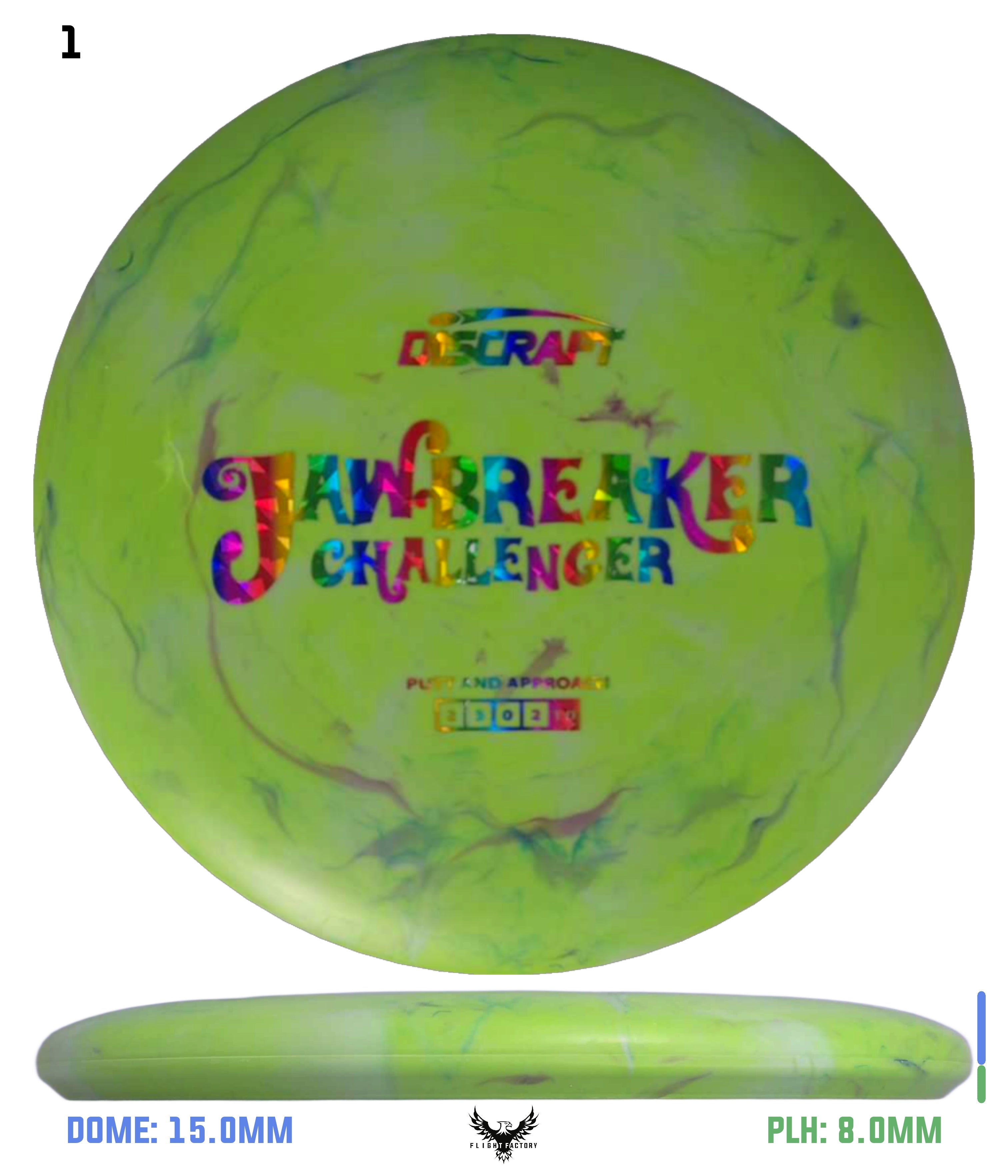 バルバディーン Discraft Jawbreaker Zone - Only the Best Discs - Overstable Putt