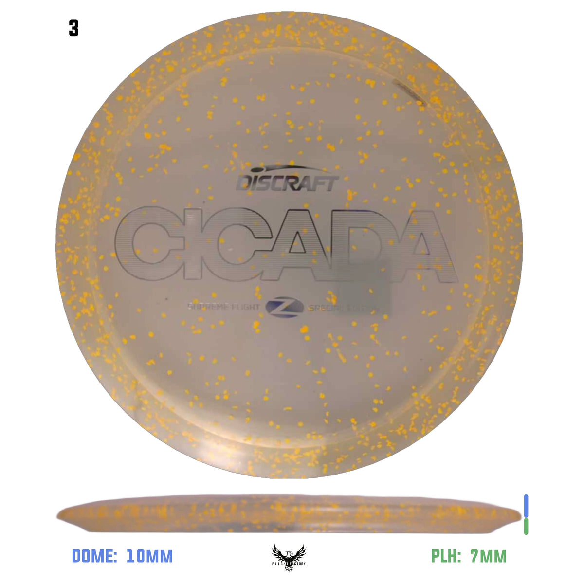 Discraft Shredded Orange Confetti CryZtal Cicada - Supreme Flight Open 2025