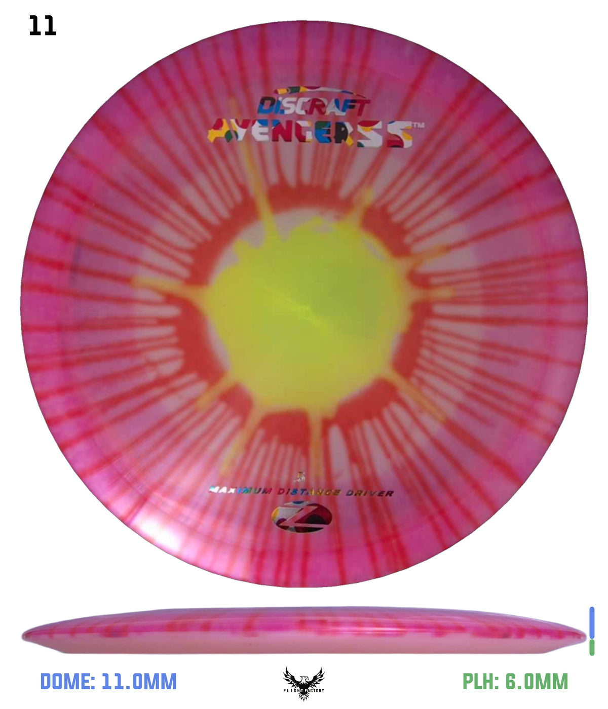 Discraft Fly Dye Z Avenger SS
