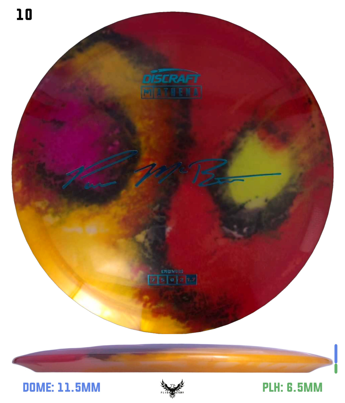 Discraft Paul McBeth Fly Dye Z Athena - Signature Stamp