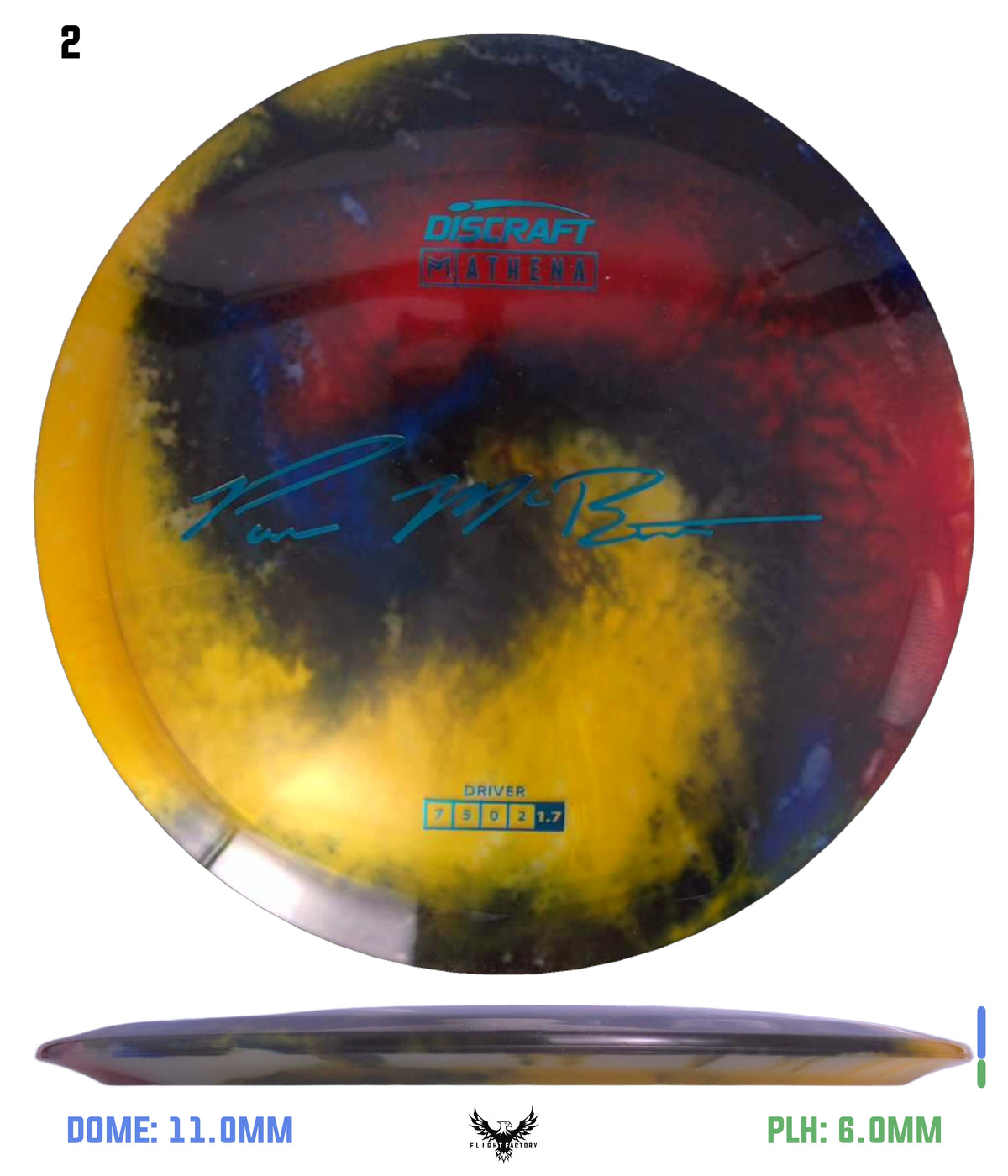Discraft Paul McBeth Fly Dye Z Athena - Signature Stamp