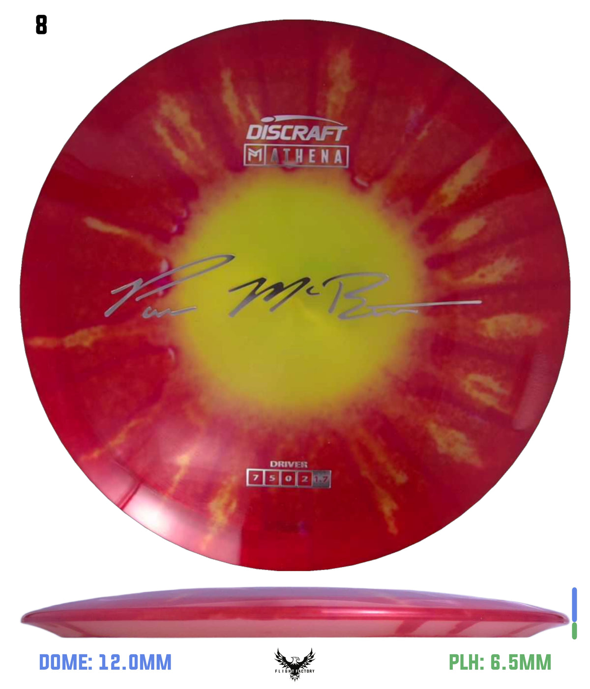 Discraft Paul McBeth Fly Dye Z Athena - Signature Stamp