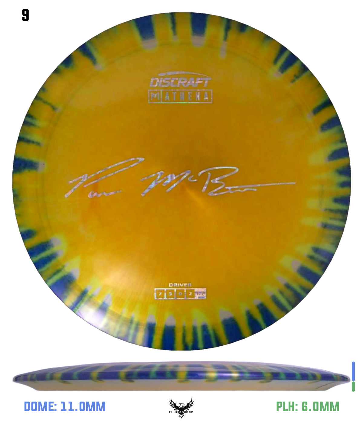Discraft Paul McBeth Fly Dye Z Athena - Signature Stamp