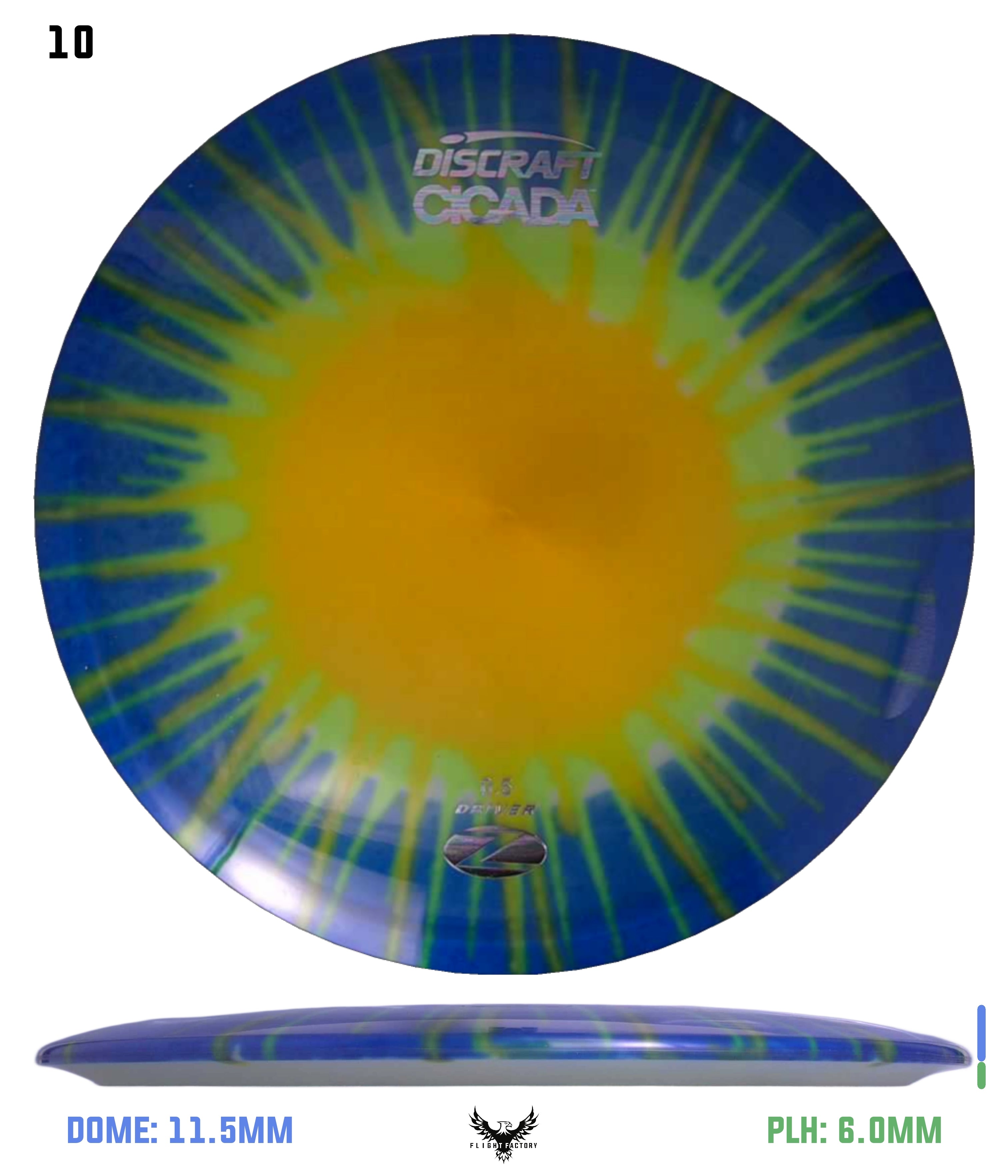 Discraft Fly Dye Z Cicada - Flight Factory Discs