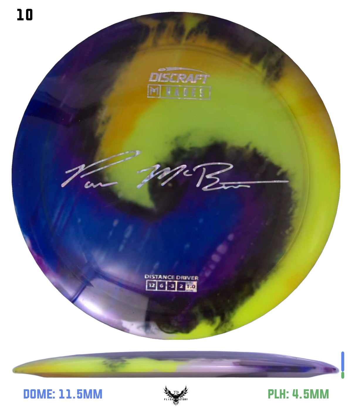 Discraft Paul McBeth Fly Dye Z Hades - Signature Stamp