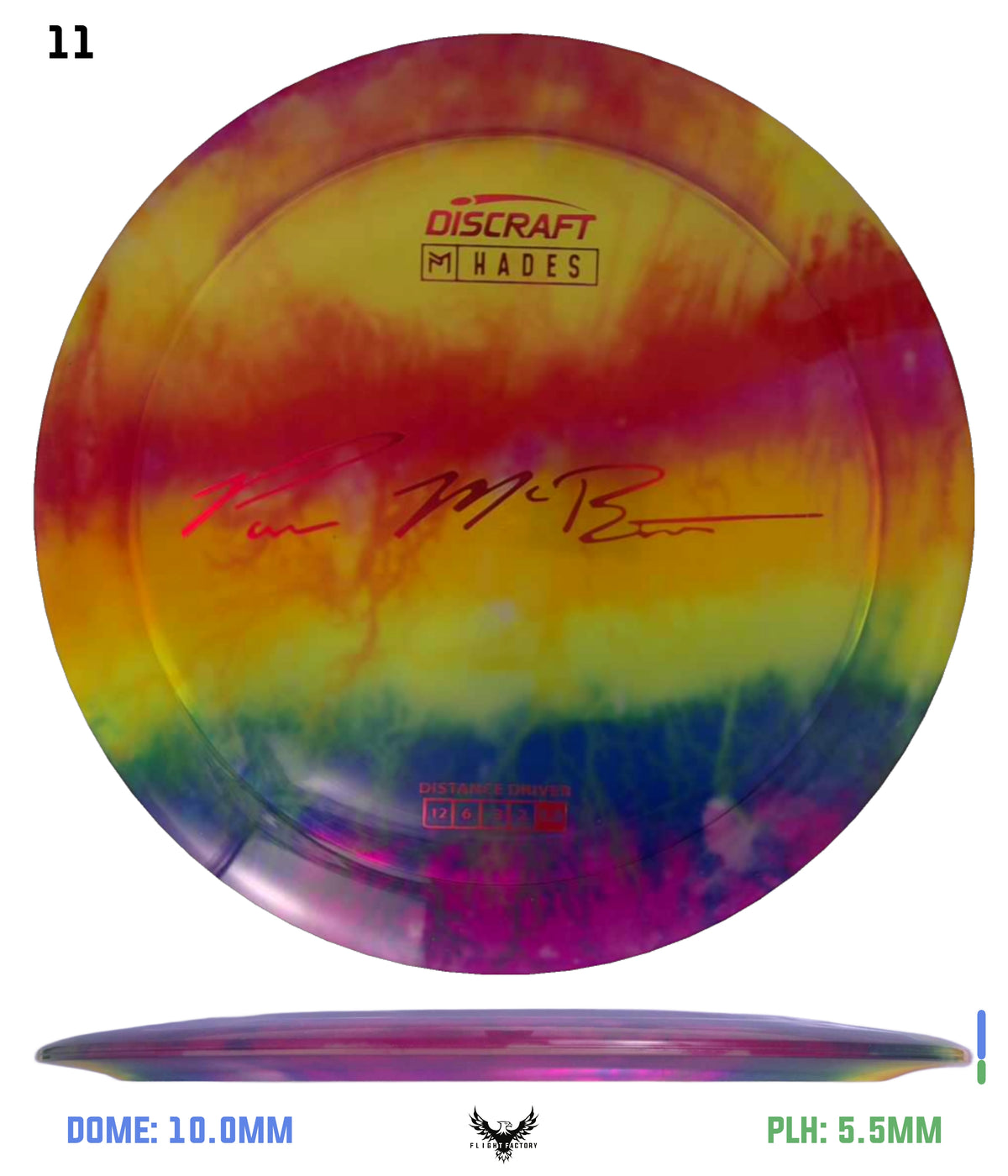 Discraft Paul McBeth Fly Dye Z Hades - Signature Stamp