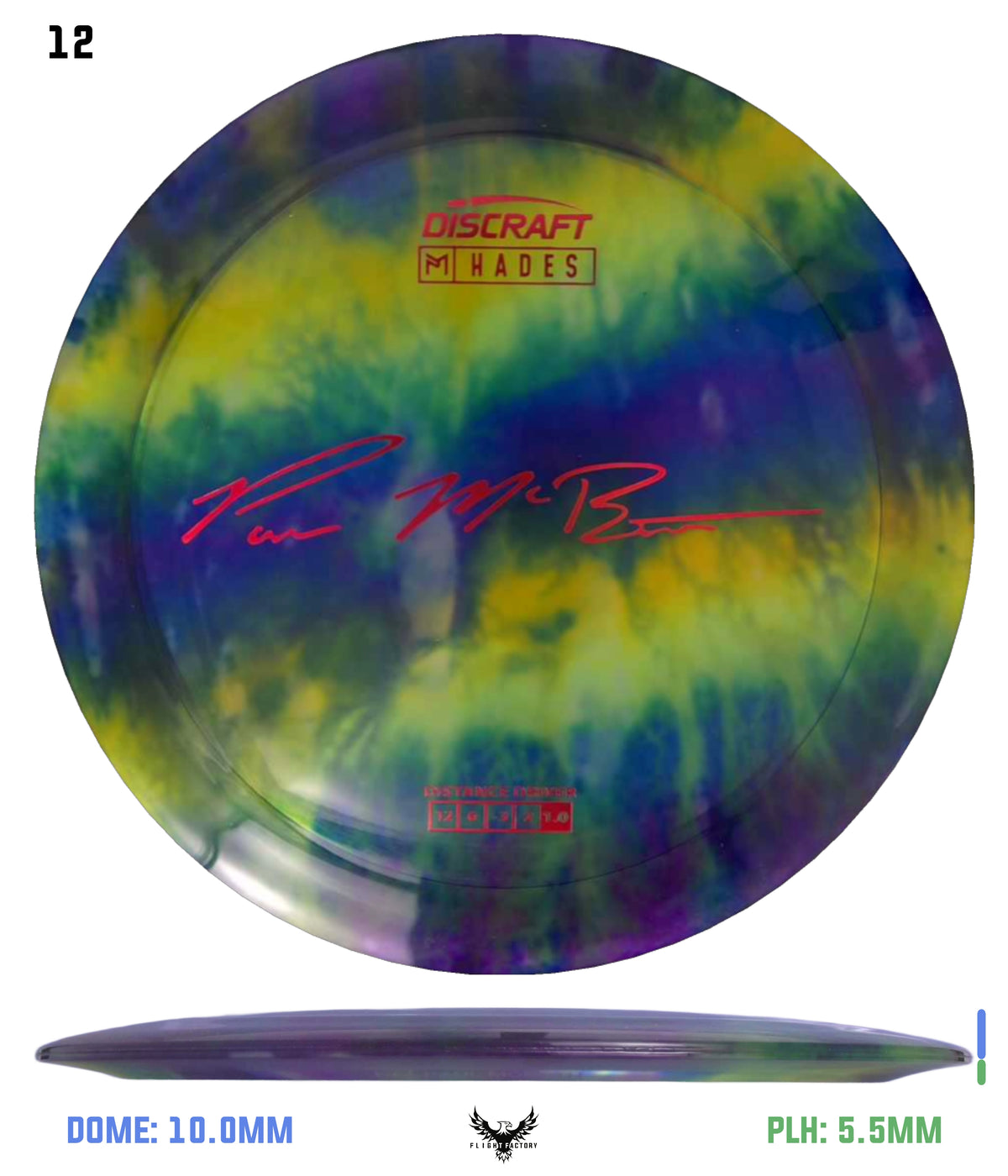 Discraft Paul McBeth Fly Dye Z Hades - Signature Stamp