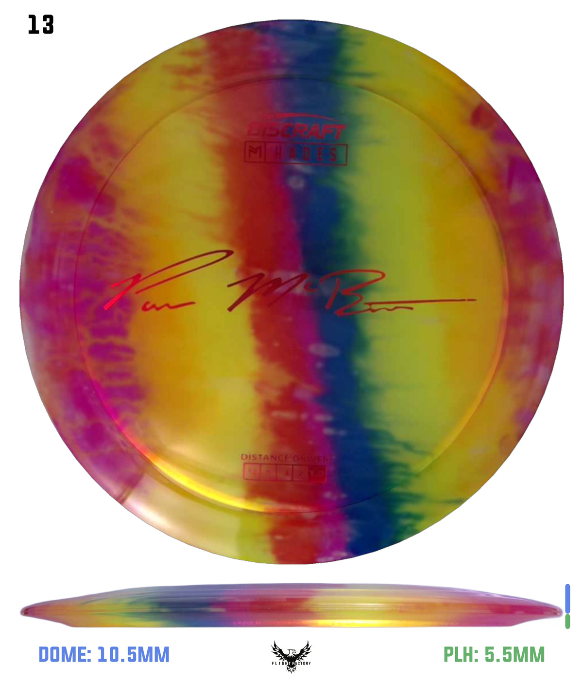 Discraft Paul McBeth Fly Dye Z Hades - Signature Stamp