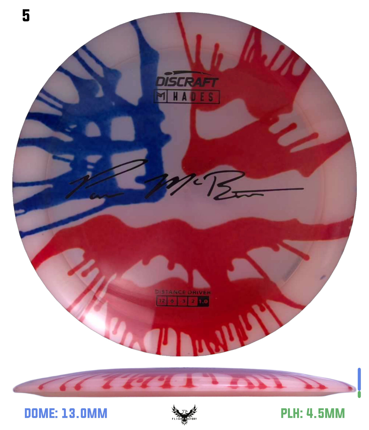 Discraft Paul McBeth Fly Dye Z Hades - Signature Stamp