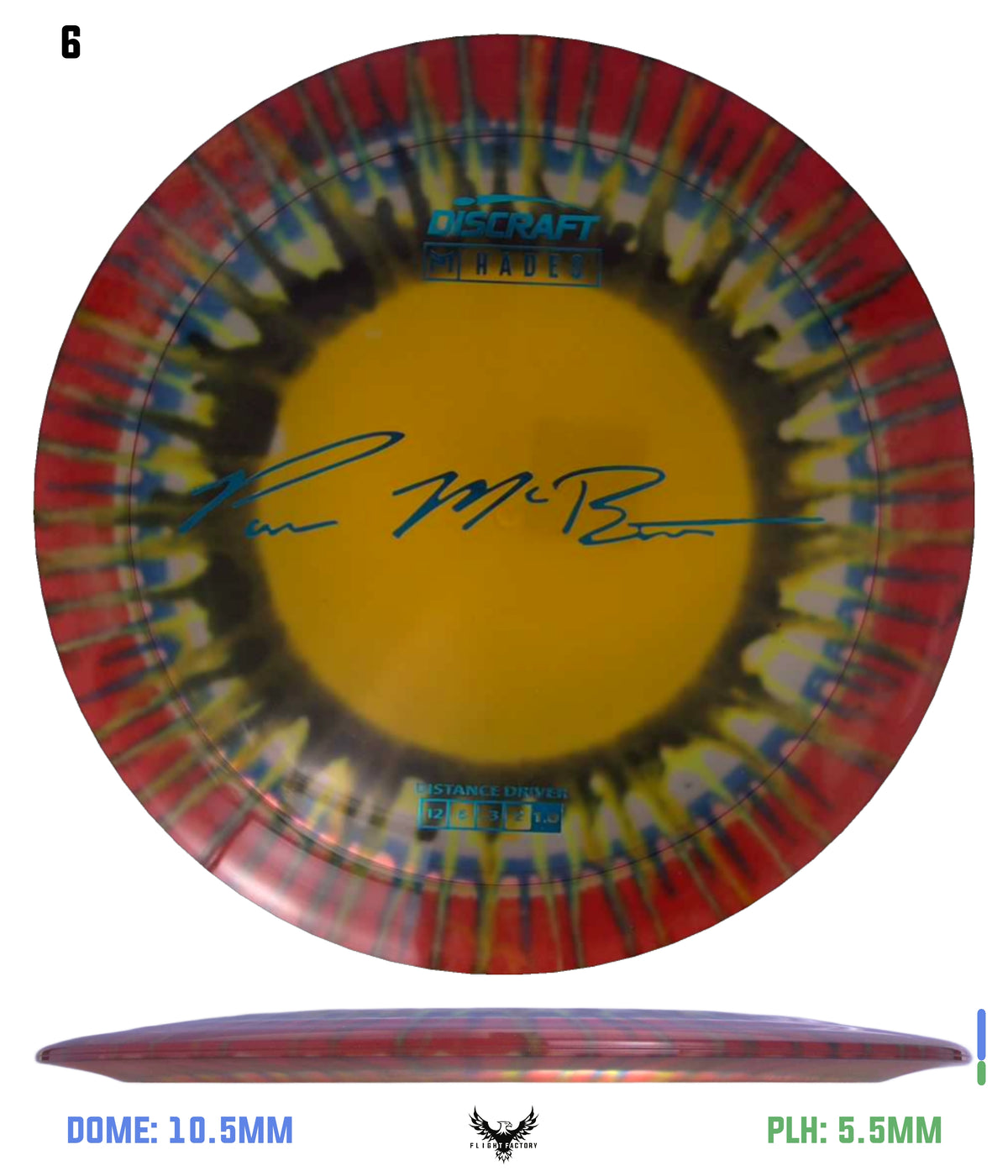 Discraft Paul McBeth Fly Dye Z Hades - Signature Stamp