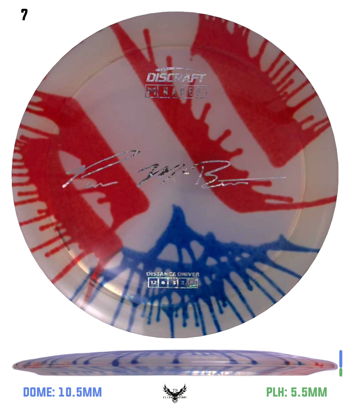 Discraft Paul McBeth Fly Dye Z Hades - Signature Stamp