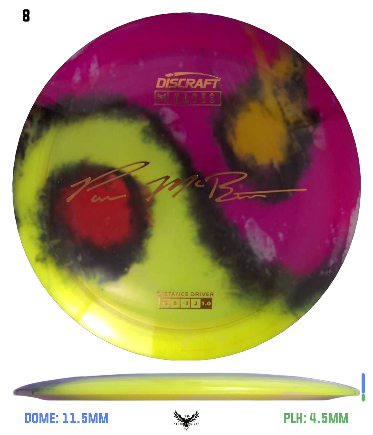 Discraft Paul McBeth Fly Dye Z Hades - Signature Stamp