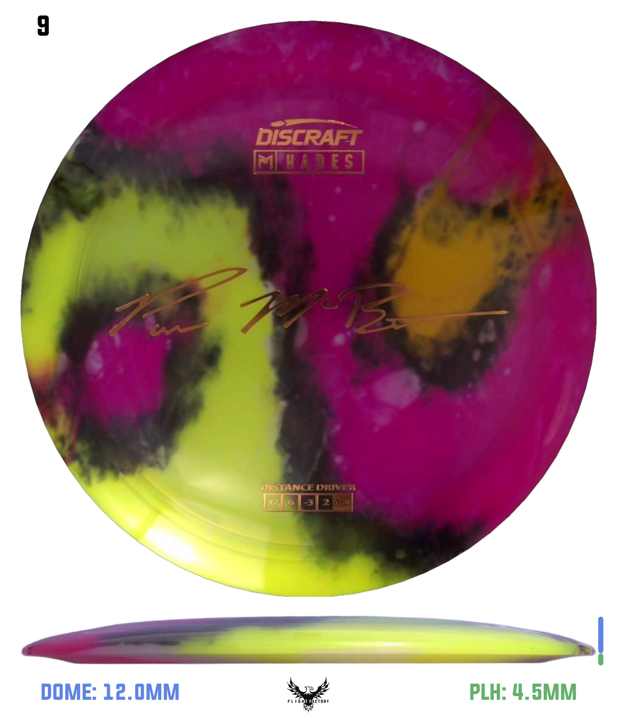 Discraft Paul McBeth Fly Dye Z Hades - Signature Stamp