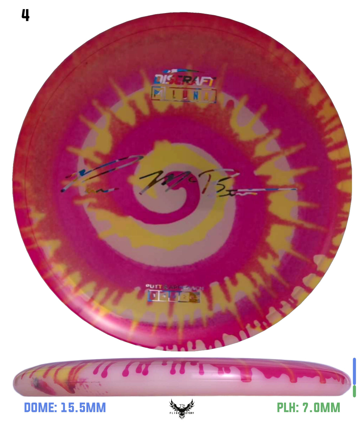 Discraft Paul McBeth Fly Dye Z Luna