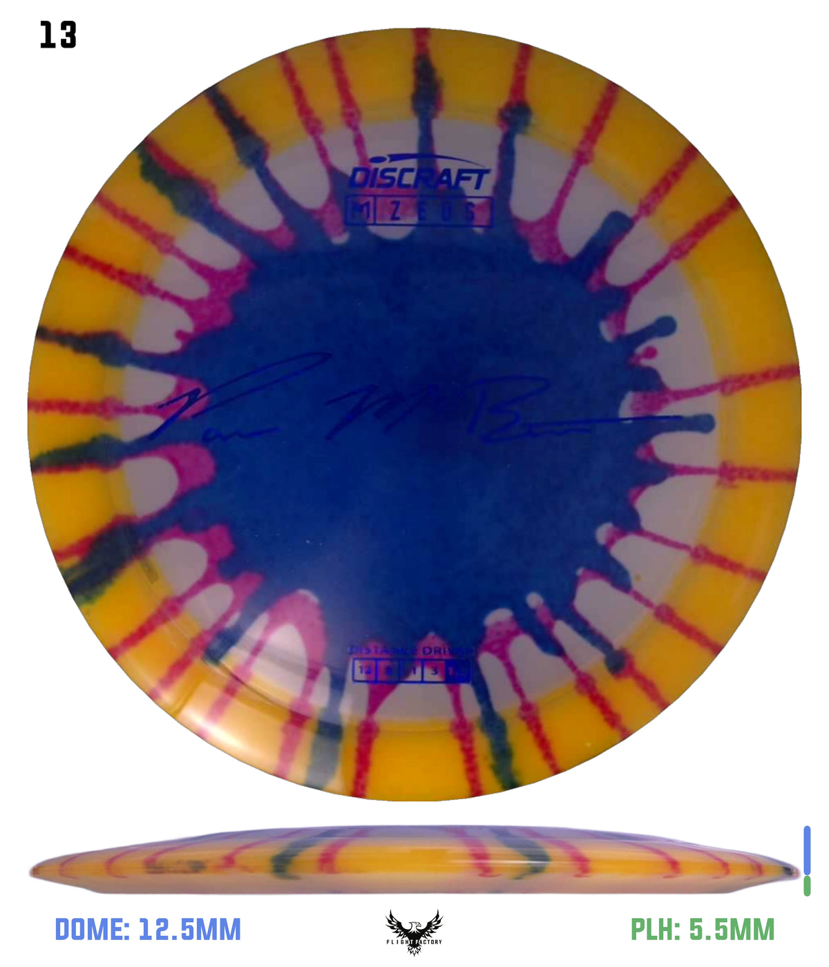 Discraft Paul McBeth Fly Dye Z Zeus - Signature Stamp