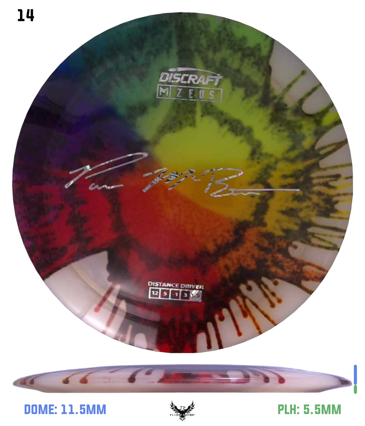 Discraft Paul McBeth Fly Dye Z Zeus - Signature Stamp