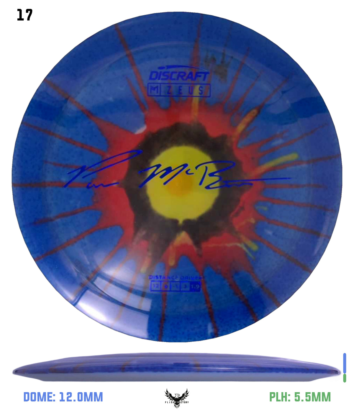 Discraft Paul McBeth Fly Dye Z Zeus - Signature Stamp
