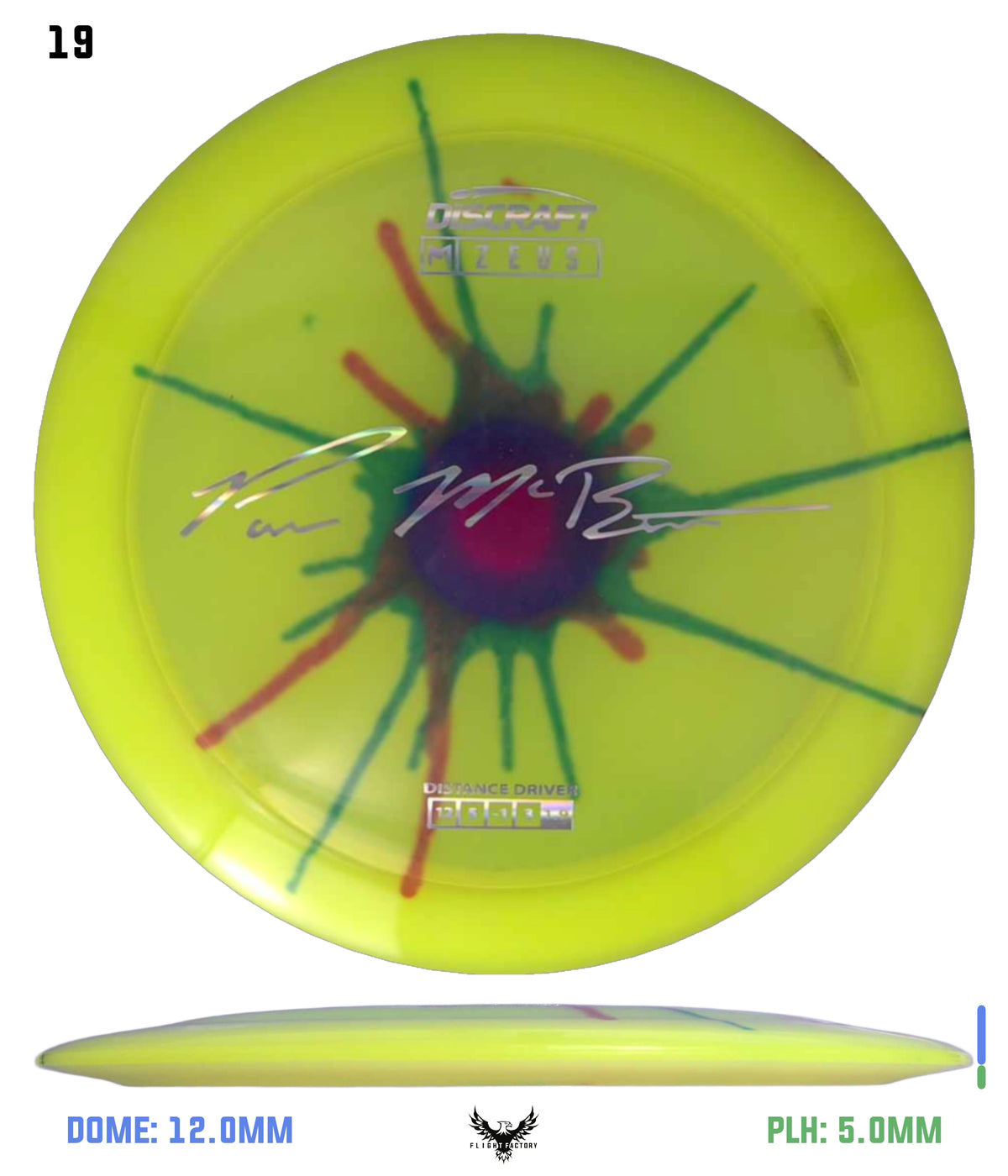 Discraft Paul McBeth Fly Dye Z Zeus - Signature Stamp