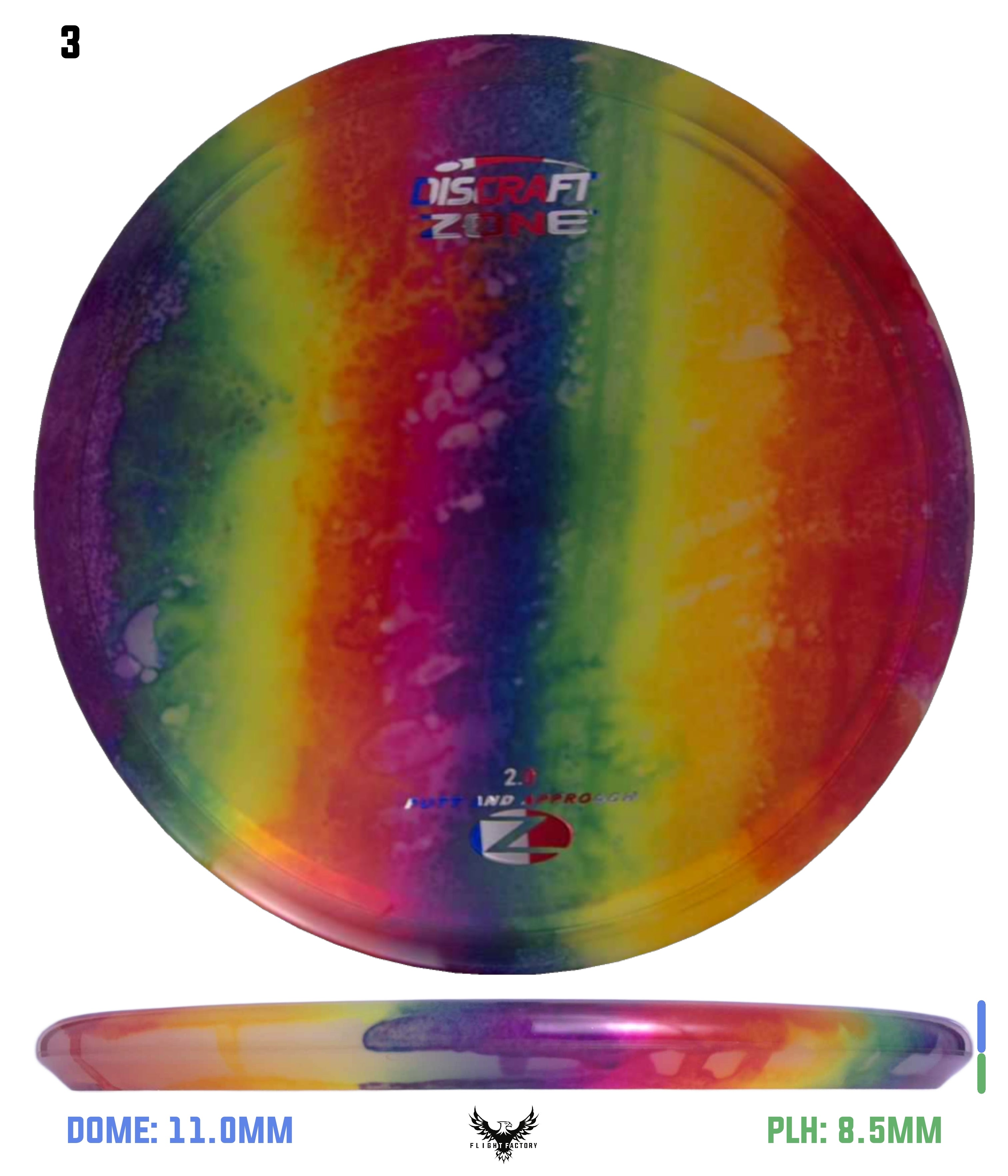 Discraft Fly Dye Z Zone - Flight Factory Discs