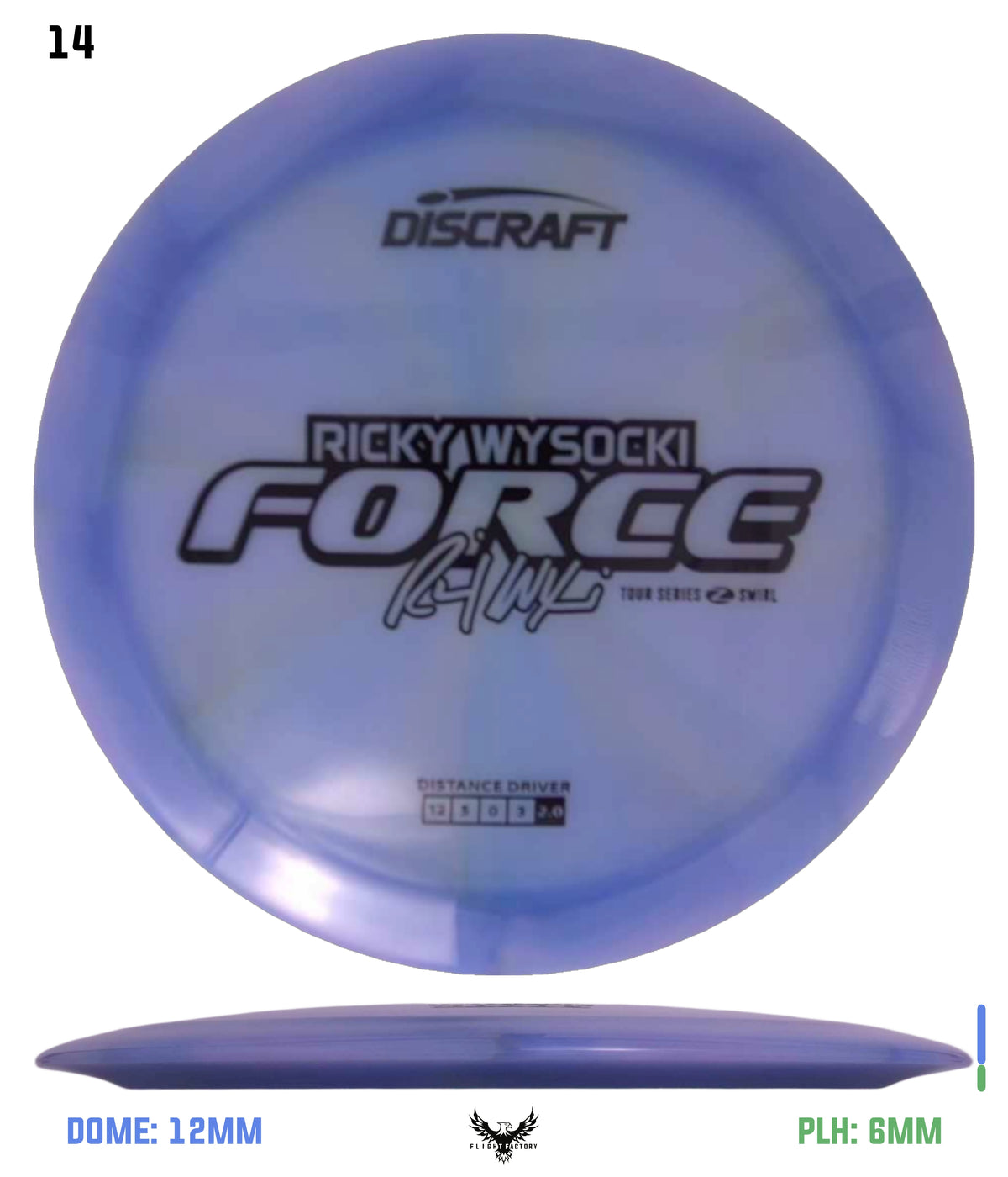 Discraft Ricky Wysocki 2025 Tour Series Z Swirl Force
